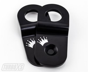 Subaru WRX STI Radiator Stay - Turbo XS - Billet Aluminum - Black - `15-`19